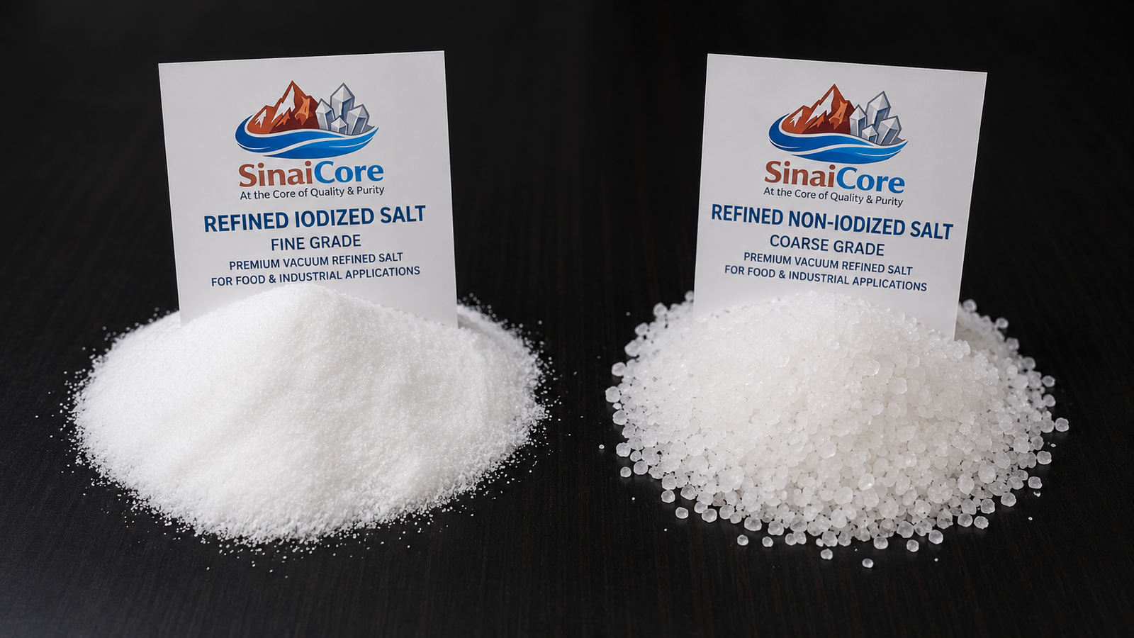 Premium refined salt solutions iodized and non-iodized from North Sinai Egypt